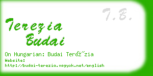 terezia budai business card